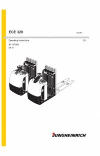 repair manual JUNGHEINRICH ECE 320 Truck Operating Instructions PDF