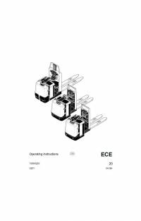 repair manual JUNGHEINRICH ECE 20 Truck Operating Instructions PDF