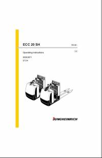 repair manual JUNGHEINRICH EEC 20 SH Operating Instructions PDF