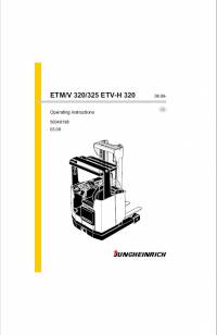 repair manual JUNGHEINRICH ETM/V 320/325 ETV-H 320 Truck Operating Instructions PDF