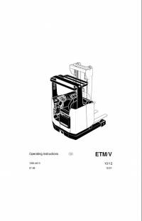 repair manual JUNGHEINRICH ETM/V Truck Operating Instructions PDF