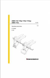repair manual JUNGHEINRICH Truck AMX I10, I10p, I10ep, AMX I10x Operating Instructions PDF
