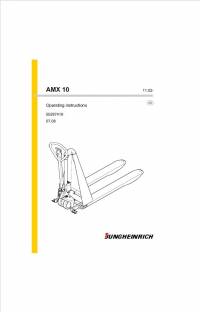 repair manual JUNGHEINRICH AMX 10 Operating Instructions PDF