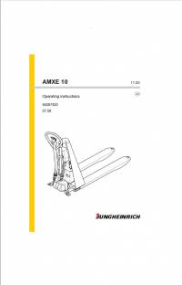 repair manual JUNGHEINRICH Truck AMXE 10 Operating Instructions PDF