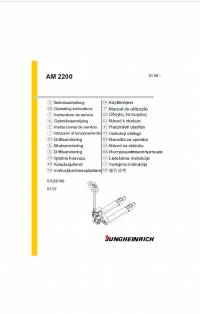 repair manual JUNGHEINRICH AM 2200 Operating Instruction PDF