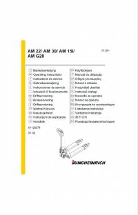 repair manual JUNGHEINRICH AM 22,AM 30, AM15I, AMG20 Operating Instruction PDF