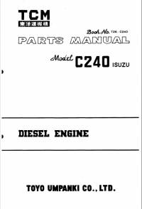 spare parts catalog TCM ISUZU Diesel Engine C240 Parts Manual PDF