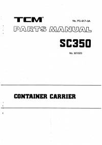 spare parts catalog TCM Container Carrier SC350 Parts Manual PDF
