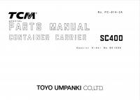 spare parts catalog TCM Container Carrier SC400 Parts Manual PDF