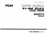 spare parts catalog TCM Caterpillar Diesel Engine 3412D1TTA Parts Catalog PDF