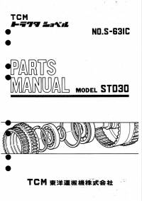 spare parts catalog TCM STD30 model Parts Manual PDF