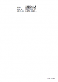 spare parts catalog Sumitomo Excavator SH240-3LR Parts Catalog PDF