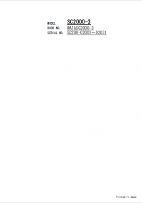 spare parts catalog Sumitomo Crane SC2000-3 Parts Catalog PDF