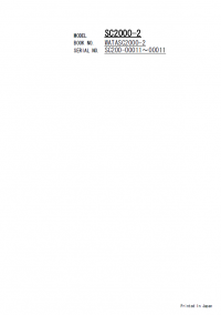 spare parts catalog Sumitomo Crane SC2000-2 Parts Catalog PDF