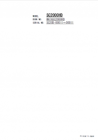 spare parts catalog Sumitomo Crane SC2000HD Parts Catalog PDF