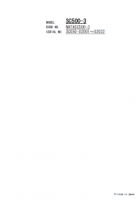 spare parts catalog Sumitomo Crane SC500-3 Parts Catalog PDF