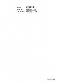 spare parts catalog Sumitomo Hydraulic Excavator SH200-3 Parts Manual PDF