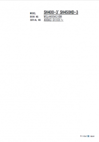 spare parts catalog Sumitomo Hydraulic Excavator SH400-3, SH450HD-3 Parts Manual PDF