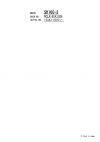 spare parts catalog Sumitomo Excavator SH160-3 Parts Catalog PDF