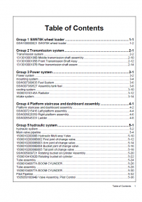 spare parts catalog Sany Wheel Loader SW978K Parts Book PDF