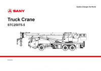 Diagnostic Software Sany Truck Crane STC250T5-5 Schemes Manual PDF
