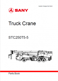 spare parts catalog Sany Truck Crane STC250T5-5 Parts Book PDF