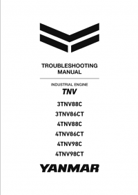 repair manual Yanmar TNV Industrial Engine 3TNV88C, 4TNV88C Troubleshooting Manual
