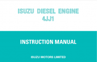 repair manual Isuzu Diesel Engine 4JJ1 Instruction Manual PDF