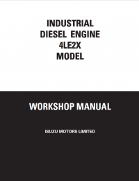 repair manual Isuzu Industrial Diesel Engine 4LE2X Workshop Manual PDF