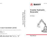 repair manual Sany Crawler Hydraulic Excavator SY35U Shop Manual PDF