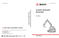 repair manual Sany Crawler Hydraulic Excavator SY35U Shop Manual PDF
