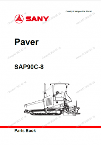 spare parts catalog Sany Paver SAP90C-8 Parts Manual PDF