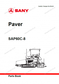 spare parts catalog Sany Paver SAP60C-8 Parts Manual PDF
