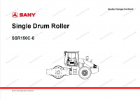 Diagnostic Software Sany Single Drum Roller SSR150C-8 Electrical and Hydraulic Schemes PDF