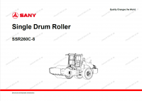 Diagnostic Software Sany Single Drum Roller SSR260C-8 Electrical and Hydraulic Manual PDF