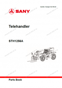 spare parts catalog Sany Telehandler STH1256A Parts Book PDF