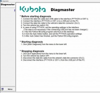 Diagnostic Software Kubota Diagmaster 22.08.01 [2022]