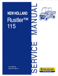 repair manual New Holland 115 Rustler TM Service Manual PDF