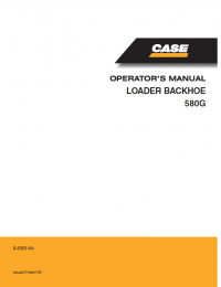 repair manual Case 580G Loader Backhoe Operators Manual PDF