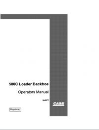 repair manual Case 580C Loader Backhoe Operators Manual PDF