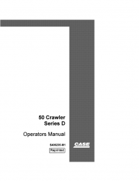 repair manual Case 50 Crawler Series D Operators Manual PDF