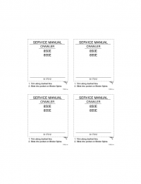 repair manual Case 850E, 855E Crawler Service Manual PDF