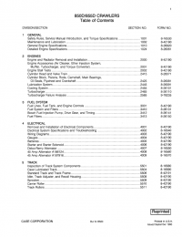 repair manual Case 850D, 855D Crawler Service Manual PDF