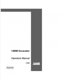 repair manual Case 1280B Excavator Operators Manual PDF