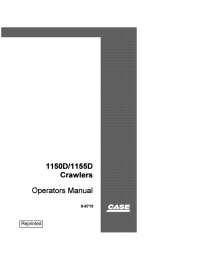 repair manual Case 1150D, 1155D Crawlers Operator’s Manual PDF