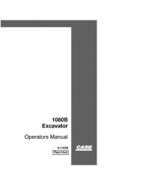 repair manual Case 1080B Excavator Operators Manual PDF