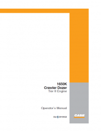 repair manual Case 1650K Crawler Dozer Tier II Engine Operators Manual PDF