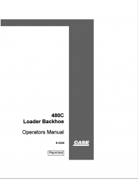 repair manual Case 480C Loader Backhoe Operators Manual PDF