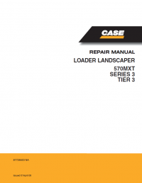 repair manual Case 570MXT Series 3 Tier 3 Loader Landscaper Repair Manual PDF