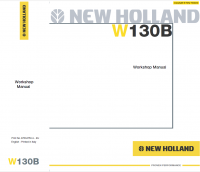 repair manual New Holland W130B Wheel Loader Workshop Manual PDF